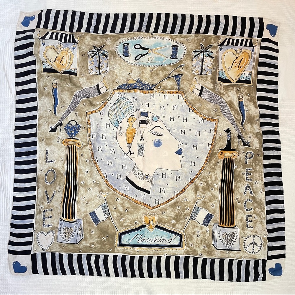 Moschino Y2K Silk Scarf